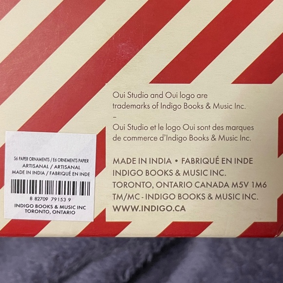 Indigo Paper Ornaments (BNIB) - Picture 3 of 6